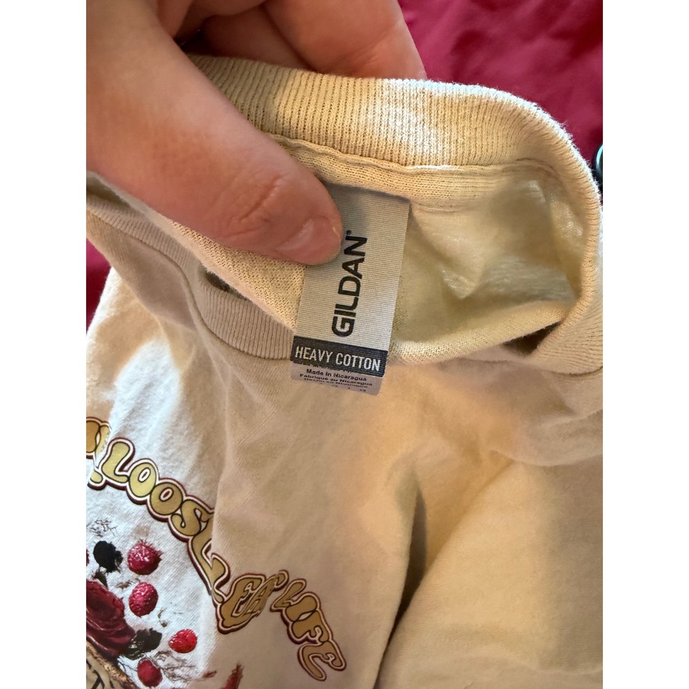 Mabel Esther Trading Co Livin The Loose Leaf Life Graphic T-Shirt Cream XL - Picture 4 of 4